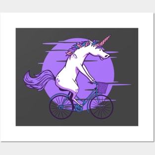 Unicorn Bicycle Posters and Art